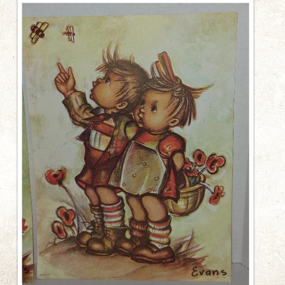 Lot of 5 Vtg 1960's Evans Lithograph Prints - 12" x 9" - Picture 3 of 7